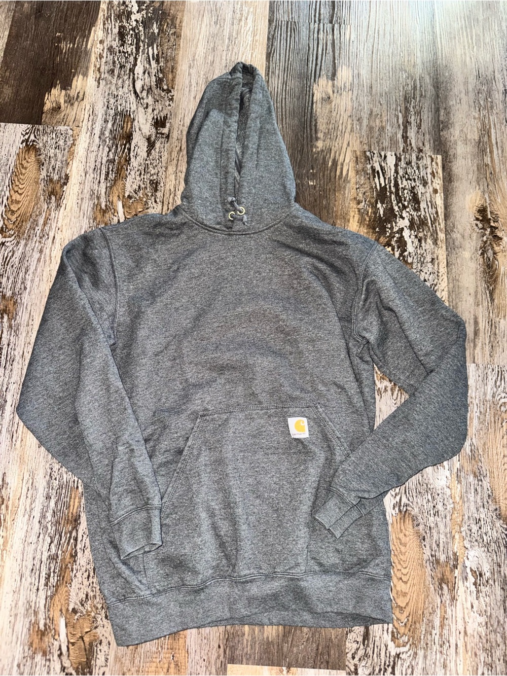 Carhartt Men's Gray Hooded Pullover Sweatshirt